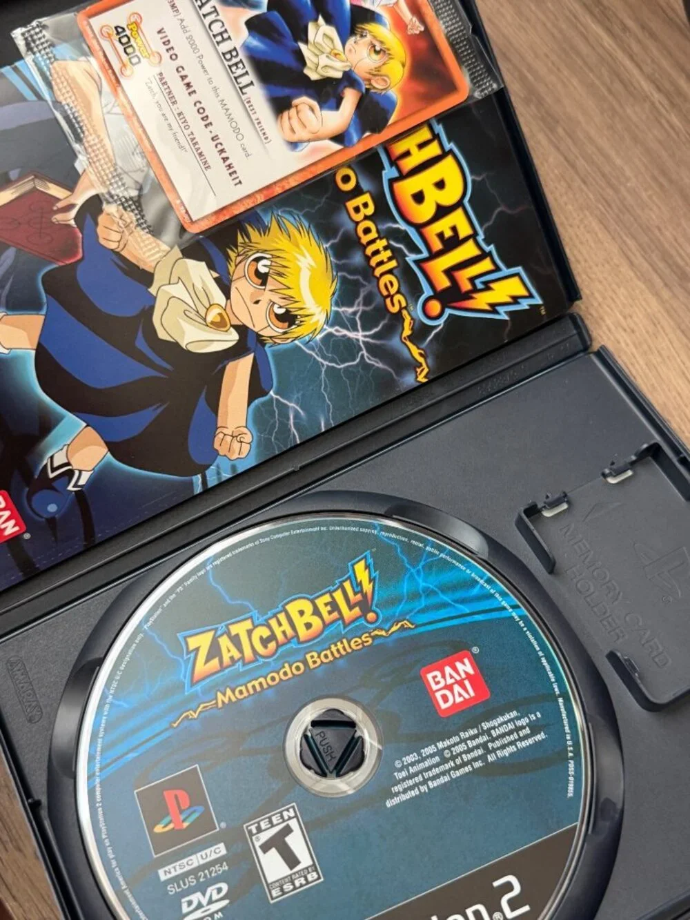 MINTY! Zatch Bell Mamodo Battles PS2 CIB Complete w. SEALED CARD
